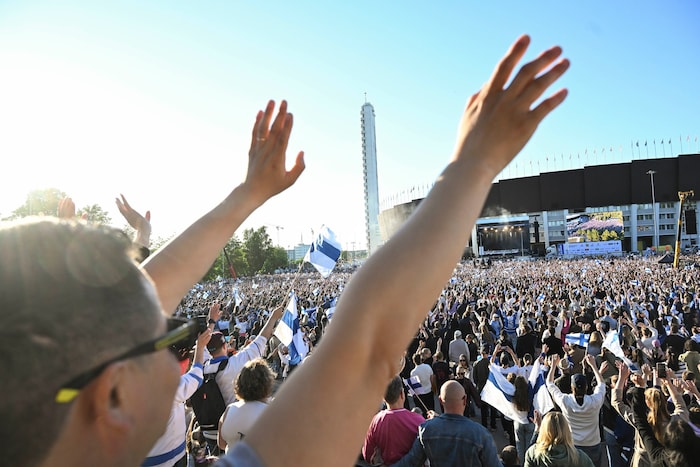Partystimmung in Finnland
