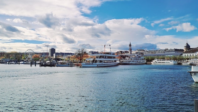 Der Hafen in Konstanz.