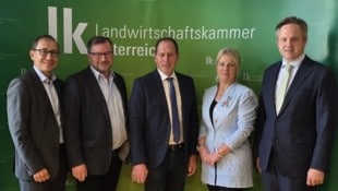 Von links: LKÖ-Generalsekretär Ferdinand Lembacher, LK Wien-Präsident Norbert Walter, ...