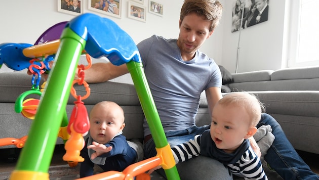 Nicht viele Männer gehen in Karenz.