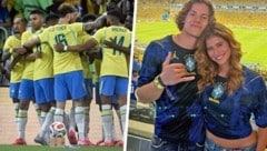 Brasilien jubelt, Braathen und Cruz freuen sich mit.