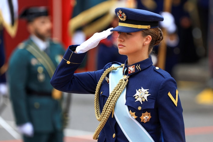 Prinzessin Leonor zeigte am Wochenende ihre Orden.