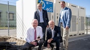 Ökopioniere unter sich: Pernkopf, eNu-Chef Greisberger, Schütz (electrify) und Ecoplus- ...