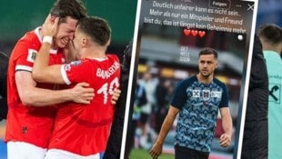 Echte Männerfreundschaft: Gregoritsch und Baumgartner bejubelten im ÖFB-Team schon große Siege, ...