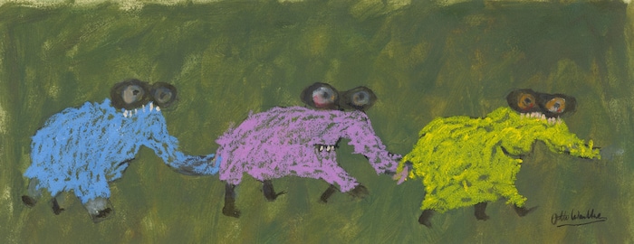 Paul Klees „Blau mantel“ (1940) wird bei Otto zu „Polonaise Blankenese“