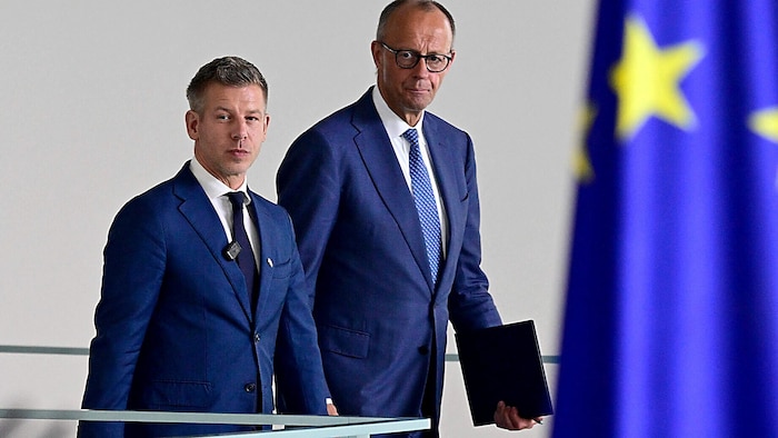 Deutschlands Bundeskanzler Friedrich Merz will seinem ungarischen Amtskollegen Péter Magyar ...