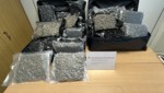 Am Montag wurden 37 Kilo Cannabiskraut sichergestellt, am Dienstag 18 Kilo. 