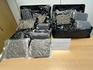 Am Montag wurden 37 Kilo Cannabiskraut sichergestellt, am Dienstag 18 Kilo. 