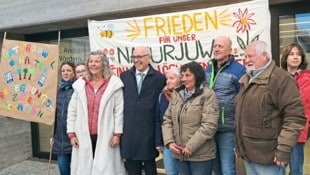 Selbst Demonstration Nummer drei konnte die Sieglungsbewohner nicht aus der Ruhe bringen: ...