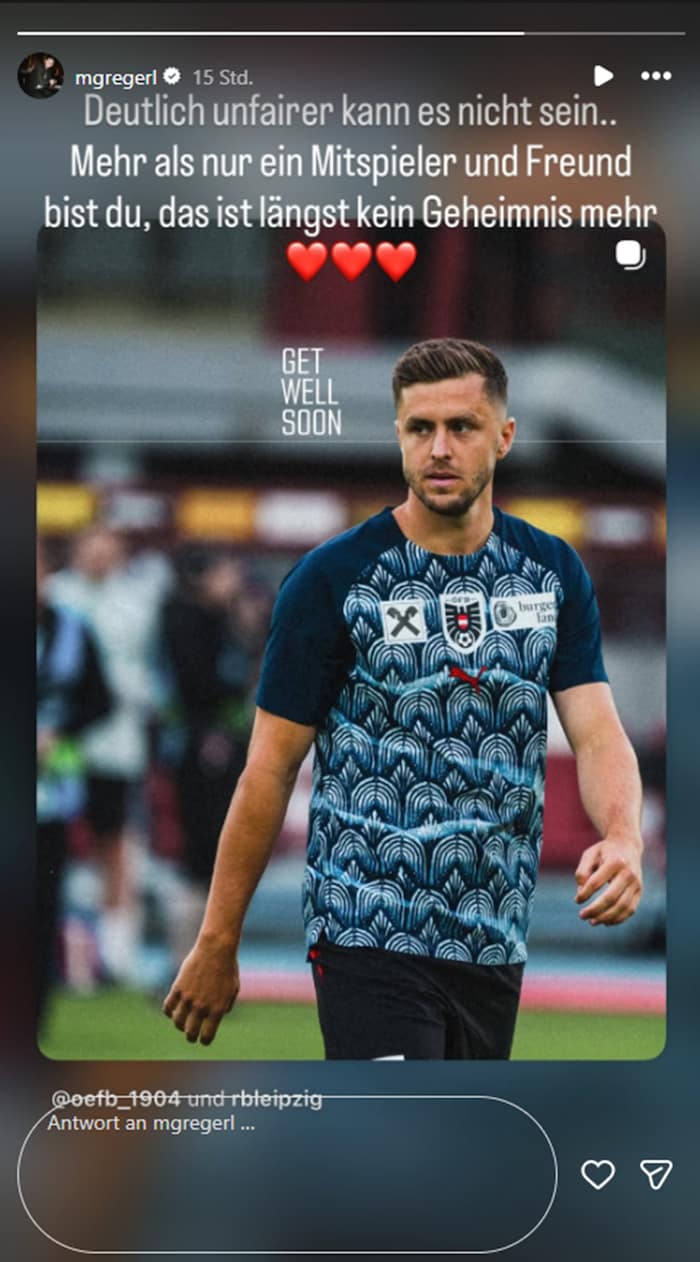 Michael Gregoritsch rückte gegen Tunesien für den verletzten Baumgartner in die Startelf.
