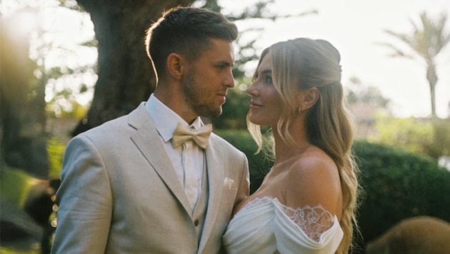 Seit 2025 ist Christoph Baumgartner mit seiner Sandrine verheiratet.