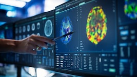 Eine Computertomographie-Aufnahme des menschlichen Rückenmarks