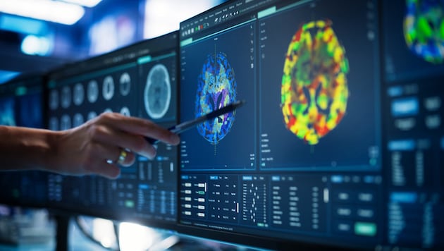 Eine Computertomographie-Aufnahme des menschlichen Rückenmarks