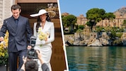 Nach ihre unangekündigten Hochzeit in London (links) geht‘s für das Brautpaar jetzt nach ...