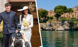 Nach ihre unangekündigten Hochzeit in London (links) geht‘s für das Brautpaar jetzt nach ...