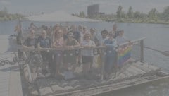 Was für ein Erlebnis: Mit dem Riesenfloß auf der Mur unterwegs