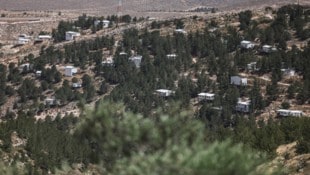 Eine nach internationalem Recht illegale jüdische Siedlung nahe Hebron im Westjordanland