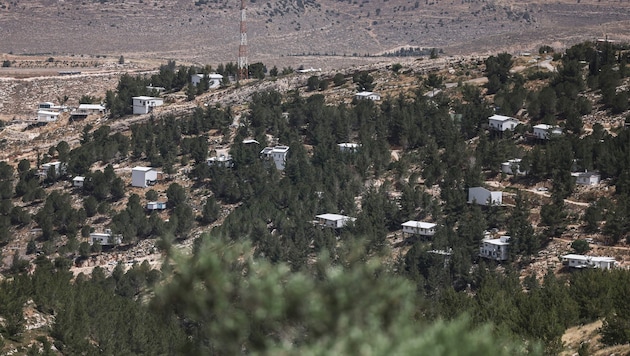 Eine nach internationalem Recht illegale jüdische Siedlung nahe Hebron im Westjordanland