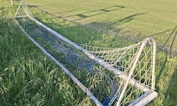 Die Tore wurden bereits abgebaut.