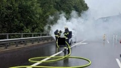 Bei Übelbach stand am Mittwoch ein Auto in Brand. 