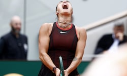 Aryna Sabalenka haderte immer wieder mit ihrem Spiel. 