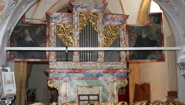 Die Knoller-Orgel in der Stiftskirche von Ossiach wird restauriert, gereinigt, gestimmt – auf ...