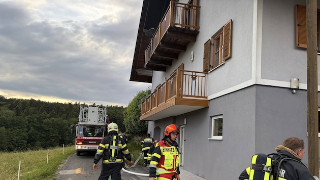 Drei Feuerwehren standen im Löscheinsatz.