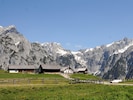 Postkartenmotiv: Die Walderalm im Karwendel