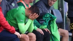 War nach dem Spiel untröstlich: Grünau-Stürmer Valdrin Kadrija.