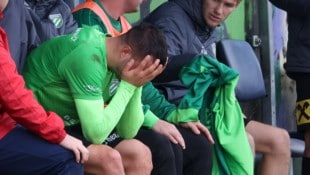 War nach dem Spiel untröstlich: Grünau-Stürmer Valdrin Kadrija.