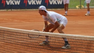 Joel Schwärzler gewann beim Heimspiel des TC Hard gegen Steyr beide Partien.