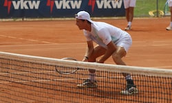 Joel Schwärzler gewann beim Heimspiel des TC Hard gegen Steyr beide Partien.