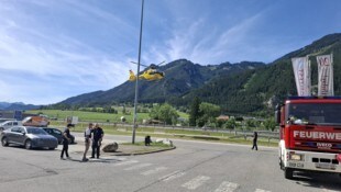 Auch der Rettungshubschrauber C12 stand im Einsatz.