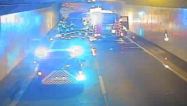 Der Einsatz im Tunnel in den frühen Morgenstunden