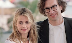 Wim Wenders und Kinski 1993 während der Filmfestspiele von Cannes