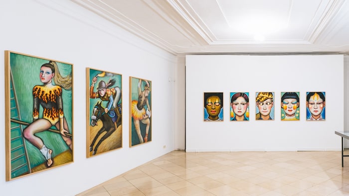 Arbeiten von Mari Otberg in der galerie des kunsthaus muerz