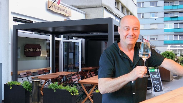 Richard Mayrhofer in seinem „Freistädter Stüberl“