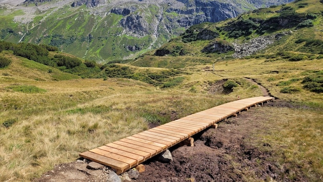 Der Erhalt der Wanderwege in Vorarlberg ist mit großem Aufwand verbunden.