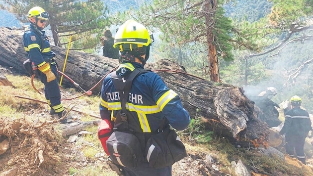 NÖ-Florianis eilen ihren Kameraden in Italien vorsorglich zu Hilfe – hier ein Bild aus einem ...