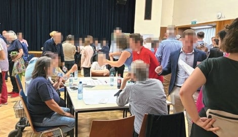 Die Diskussionen waren unter den Anrainern intensiv.