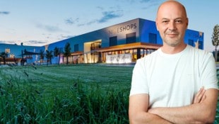 Geschäftsführer Roland Fink vor dem Logistikzentrum in Saaz: Von hier aus werden rund 1,3 ...