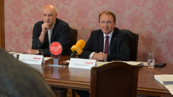 Wolfsberger und Stadler präsentierten die Zahlen.
