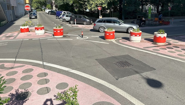Weniger Verkehr, mehr Grün: Im neuen Supergrätzel in Favoriten wurden die Straßen und Kreuzungen ...