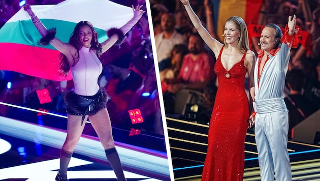 Der diesjährige Song Contest in Wien, den die Sängerin Dara (li.) für Bulgarien gewann, ...