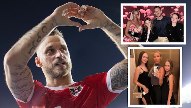 Sarah Arnautovic hält das Familienleben mit den Kindern Alicia und Emilia intakt, während Gatte ...