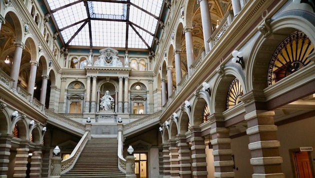 Im Wiener Justizpalast geht es strenger zu als anderswo.