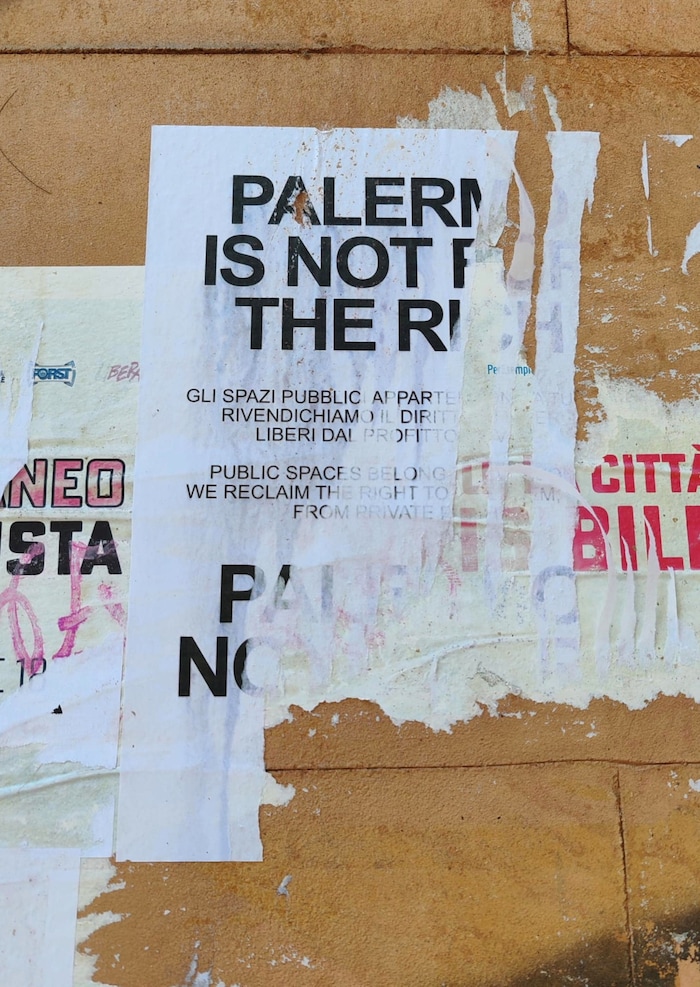 „Palermo ist nicht zu vermieten“ stand auf dem Plakat.