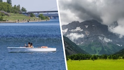 Österreichs Wetter zeigt sich am Wochenende zweigeteilt: Im Osten bleibt es sommerlich warm, im ...