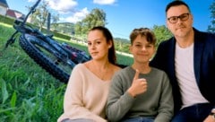 Mama Jasmine (38), Sohn Florian (15) und Papa Martin (47) Forcher aus Micheldorf in ...