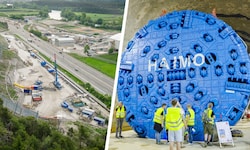 Die aktuelle Baustelle neben der Inntal-Autobahn im Bereich von Haiming (links). Kinder der ...